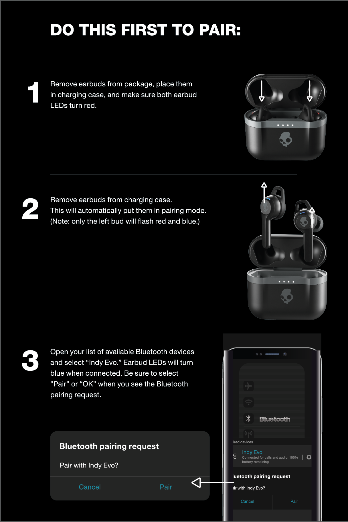 Connecting skullcandy bluetooth sale